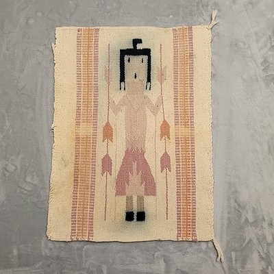 Navajo Yeis Style Table Runner Native Southwestern Indian Corn Maiden Dancer