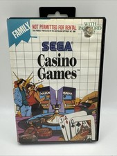 Sega Casino Games Sega Master System Original Case & Manual CIB Complete in Box