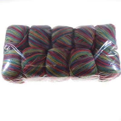 KNÄUEL 100% MERINO SUPERWASH VARIEG ORANGE/GELB/GRÜN EISEN 2,5/3 500g BB44