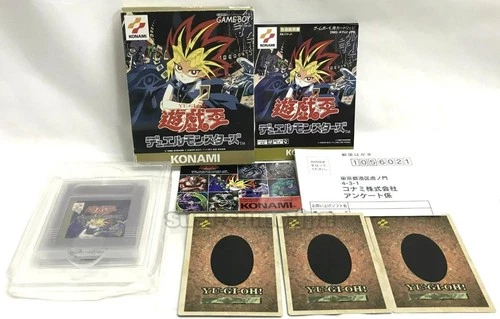 NINTENDO GAME BOY YU-GI-OH DUEL MONSTERS YUGIOH w/ CARD BOXED KONAMI
