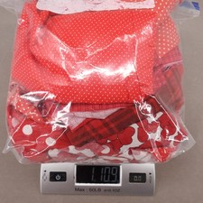 Curated "Red" Theme Premium Fabric Scrap Grab Bag 1 Lb 11 Oz Lot Quilts Trims