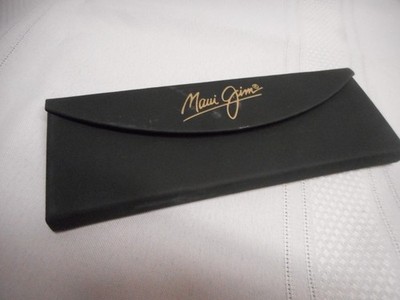 Maui Jim Sunglasses Eyeglasses Case, Black Triangle Leather,Green Cleaning Cloth Maui Jim | Accessories | Maui Jim Sunglasses Eyeglasses Case  main image 4