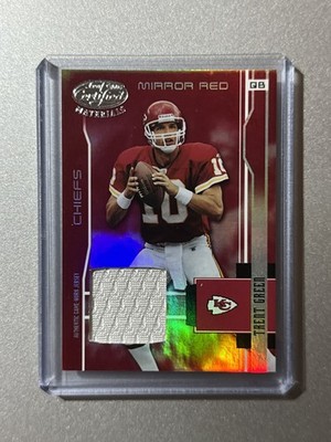 Trent Green Kansas City Chiefs Leaf Certified NFL 2003 GAME USED PATCH SP /150