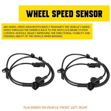 Pair Abs Wheel Speed Sensor Front For 2008-17 Buick Enclave Chevrolet Traverse V Pair Abs Wheel Speed Sensor Front For 2008-17 Buick Enclave Chevrolet Traverse V