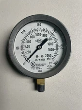 Air/Water Pressure Gauge Model W101, BRC For Fire Protection￼