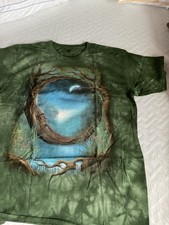 The Mountain T Shirt Men&rsquo;s Green Tree Man Moon Big Graphic X-Large