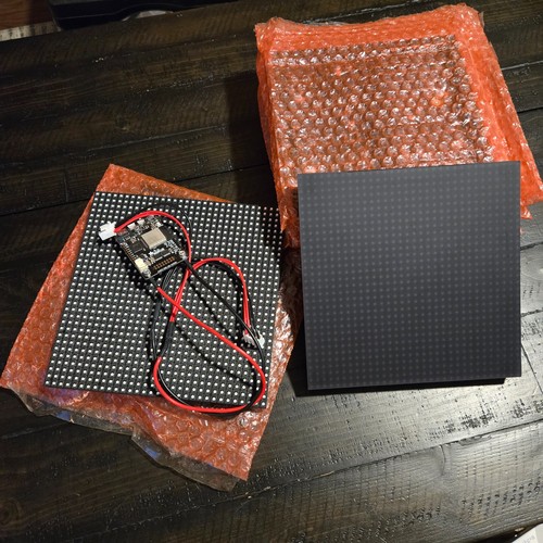 Lot 8x Working P6 32x32 RGB LED Matrix Panel HUB75 + Adafruit Matrix Portal M4