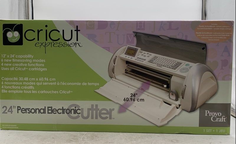 Cricut Expression CREX001 White Gray 24" Personal Electronic Cutter