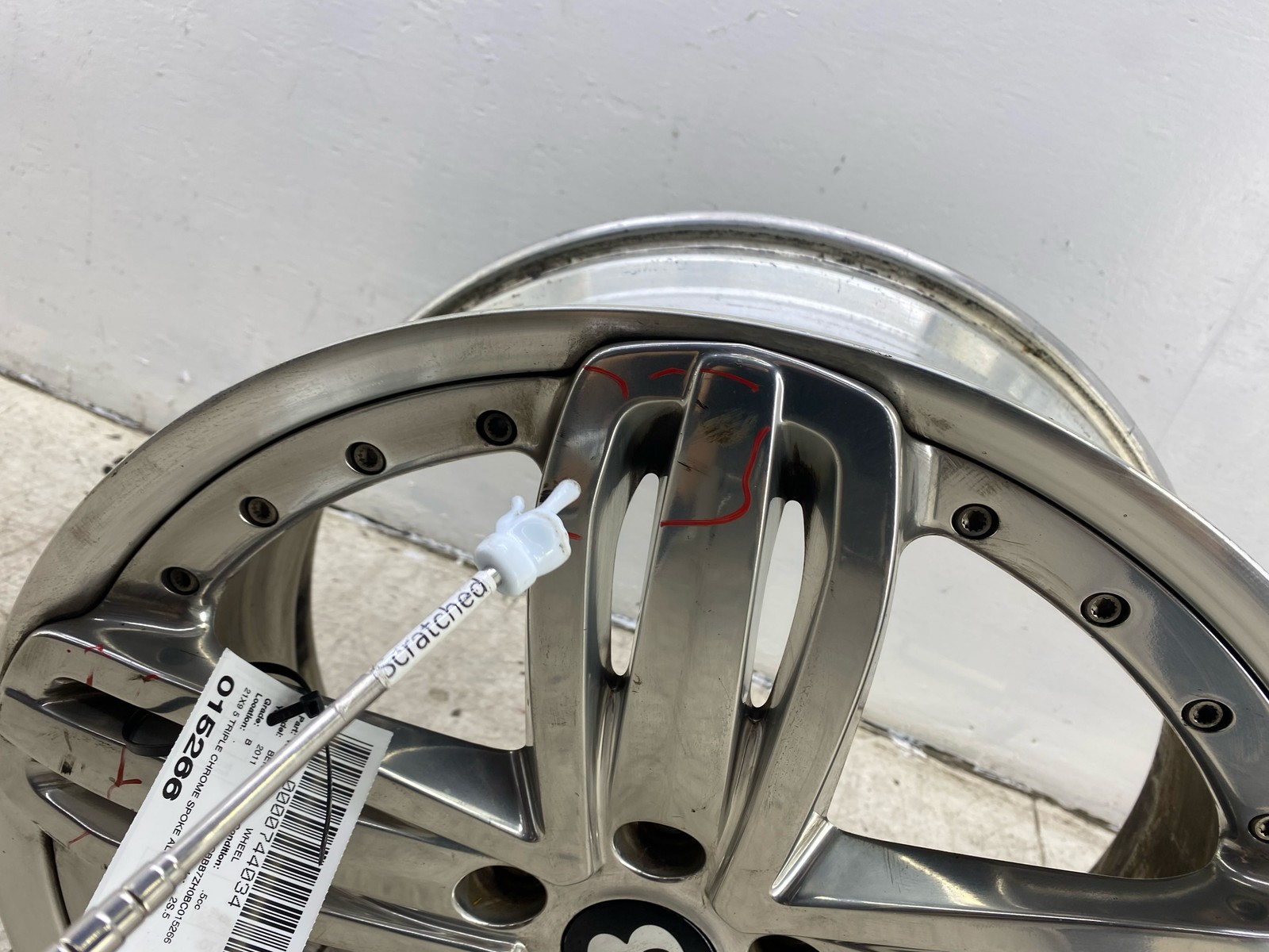 2010-2020 BENTLEY MULSANNE OEM 21X9 5 TRIPLE CHROME SPOKE ALUMINUM WHEEL RIM