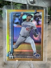 2025 Topps Chrome - Edgardo Henriquez #71 True Gold Refractor /50 (RC) Dodgers