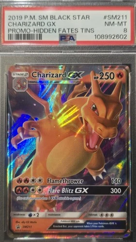 2019 Pokemon Black Star CHARIZARD GX Promo PSA 8