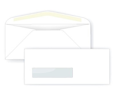 #10 Single Window (Digital) Envelope - 24# White (4 1/8 x 9 1/2) Box of 500