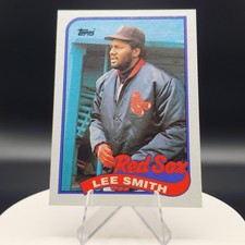 Lee Smith HOF 1989 Topps #760 Boston Red Sox MLB Vintage Hall of Famer