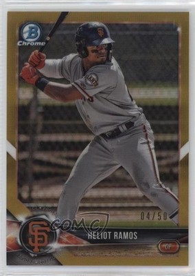 2018 Bowman Draft Chrome Gold Refractor 4/50 Heliot Ramos #BDC-133 c5b