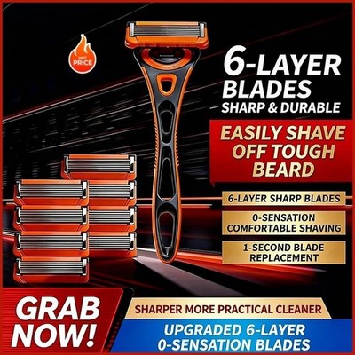 16PCS Shaving Razor Blades Refills Compatible for Fusion 5 Proglide