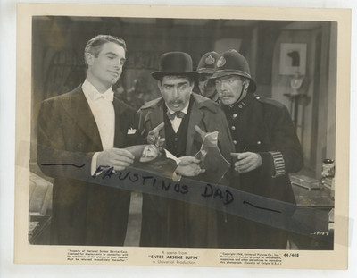 Vintage 8x10 Photo Enter Arsène Lupin 1944 film Charles Korvin Ella Raines