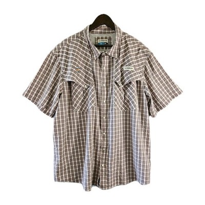 Magellan Outdoors Shirt Mens 2XL Plaid Short Sleeve Fishing Western Cowboy Rodeo