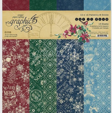 Graphic 45 Let It Snow Pattern & Solid 16 Pap...
