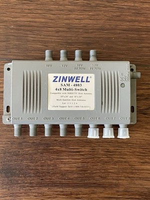 Zinwell SAM-4803 4x8 Multi Switch Compatible DirecTV Dish Satellite Antenna