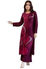 GoSriKi Women's Rayon Blend Straight Printed Kurta with Palazzo