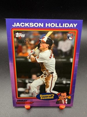 2024 Topps X Chris Berman Boomer's Baseball-Jackson Holliday #17 Purple /25 (RC)
