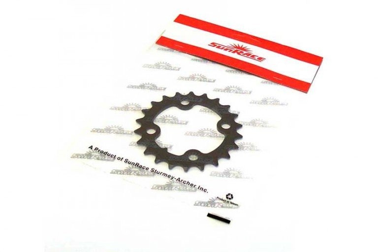 Sunrace MX0 ALLOY MTB Chainring – Black, 22T, 4 Bolts, 64mm BCD