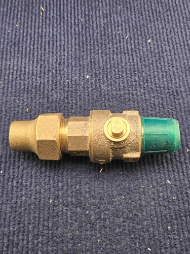 Brass Lead-Free Straight Corporation Curb Stop Ball Valve 1" Sweat x MPT 300 psi