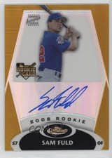 2008 Topps Finest Rookie Auto Gold Refractor 33/50 Sam Fuld #165 Auto 0bz