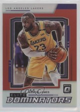 2021 Panini Donruss Optic Elite Dominators Red Prizm 40/99 LeBron James #6 hs9
