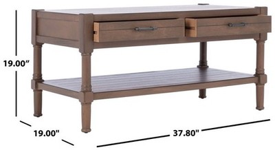 Safavieh FILBERT 2DRW COFFEE TABLE, Reduced Price 2172785781 COF5703C
