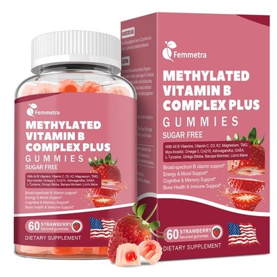 Ultra Methylated Vitamin B Complex Sugar Free Gummies - All B Vitamins + Vita...