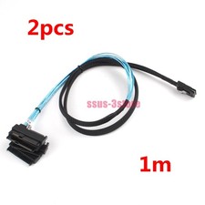 2X Mini SAS SFF-8087 to 4 x SFF-8482 Internal Breakout Power Cable 1M/3.3FT