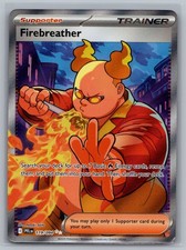 Firebreather 119/094 Pokemon Phantasmal Flames Ultra Rare Full Art Trainer Holo