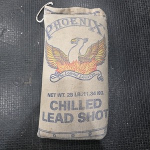 Vintage Pheonix Chilled Lead Shot, Size 9,  25 Lb - Collectible And Great Color!
