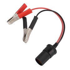 Car Battery Clamp Cable Clipon Insulated Wire Extension Cord For Cigarett
