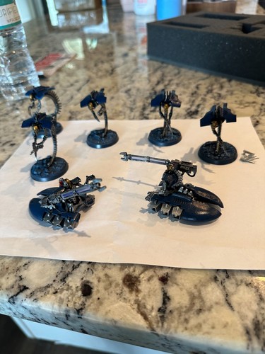 Necron OOP Original Warhammer 40k Metal Wraiths & Heavy Destroyers Plucked foam