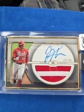 Joey Votto (AU/MEM) 2021 Topps Definitive Collection ~ Framed, On Card, GU, /25