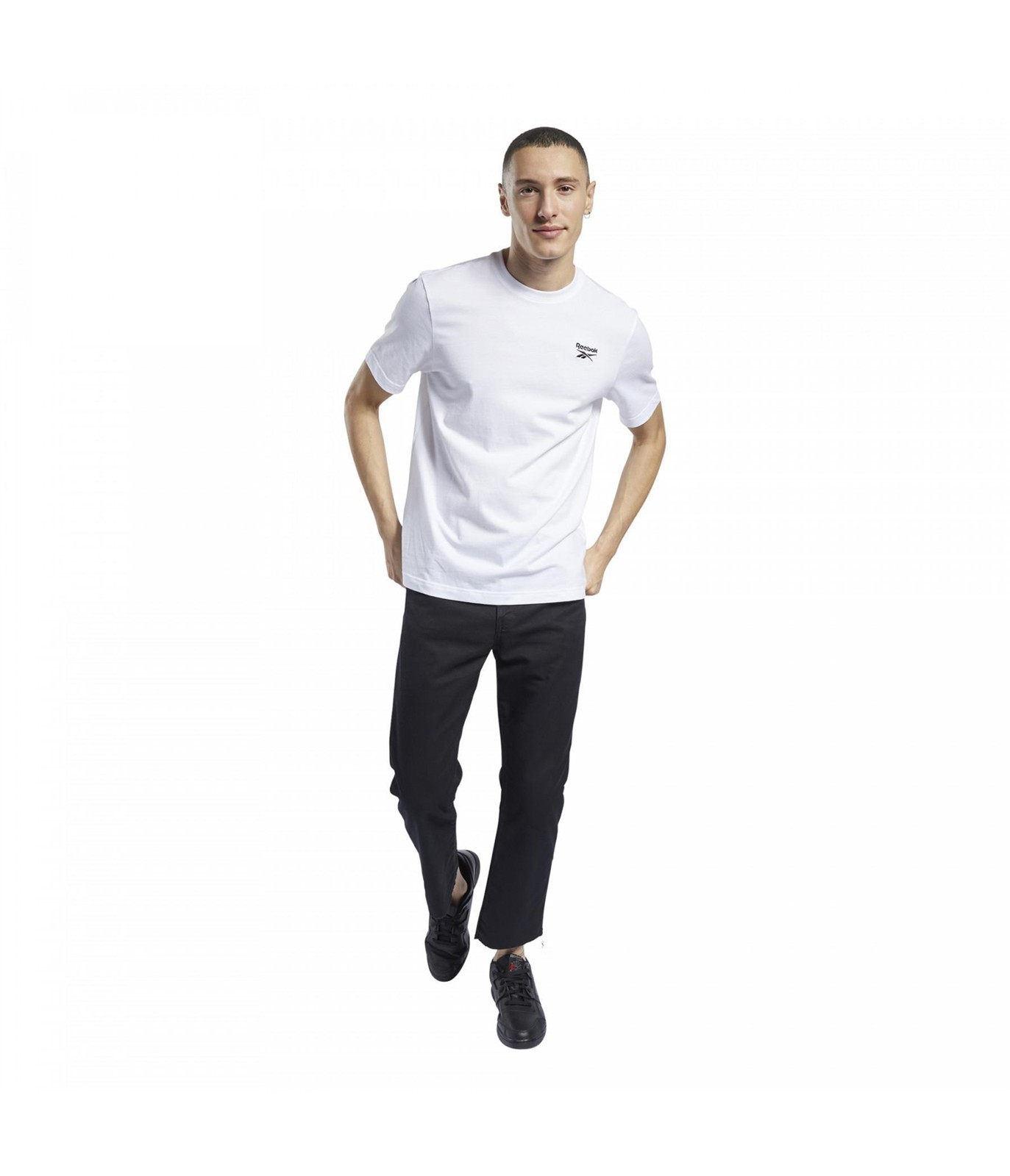 Reebok Mens Classic Small Vector Basic T-Shirt, w… - image 1