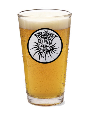 Bob Dylan - Handmade Rock and Roll 16oz Pint Glass Beer Liquor Seltzer Soda Tea