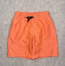Wonder Nation Boys Size S 6-7 Orange Swim Trunks Drawstring Lined