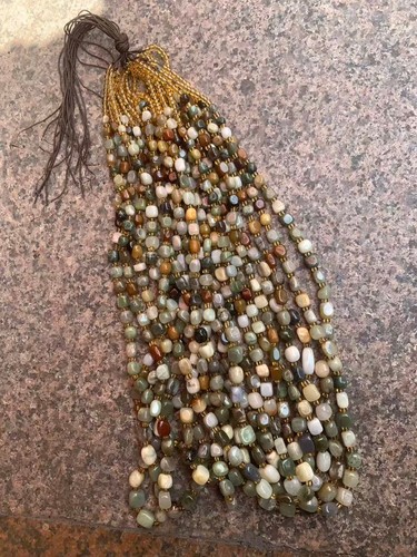 10 Pcs Excellent Pure Chinese HeTian Jade Beads Prayer Necklaces !!!