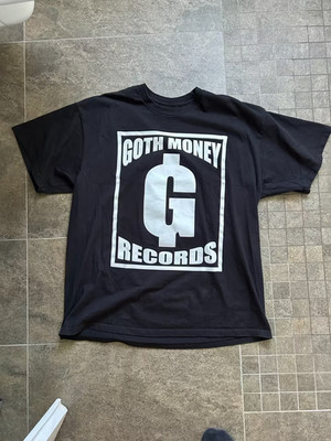 Goth Money Records Merchandise Logo T-Shirt Black (bladee, black kray, drain)