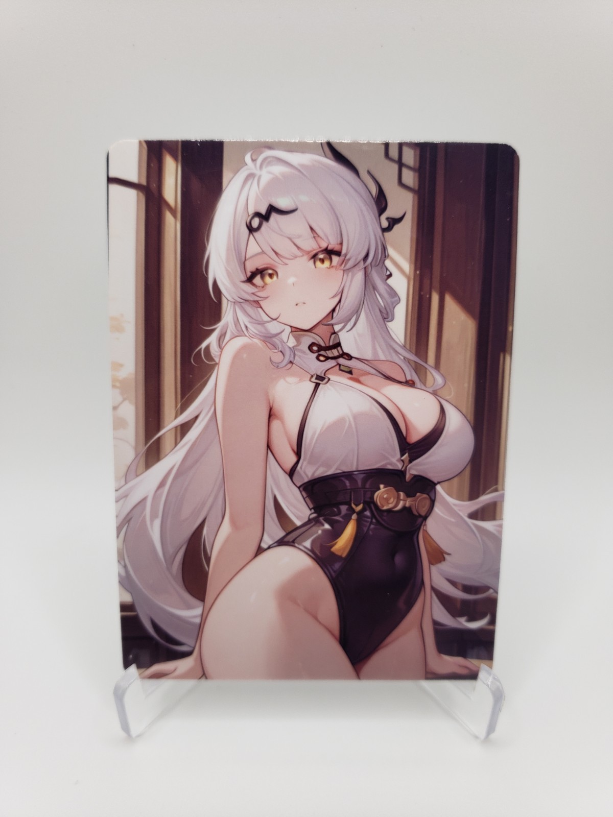 Full Art Anime Trading Card Glossy Art DIY Otaku Waifu ACEO