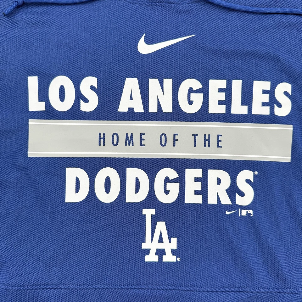 Camisa de los Dodgers de Los Ángeles para Hombres 3XL Azul MLB Béisbol Nike Dri Fit Sudadera con Capucha Foto 2 de 4