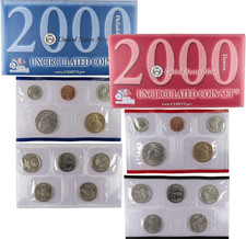 2000 U. S. Mint Coin Set with Envelope & COA *JE