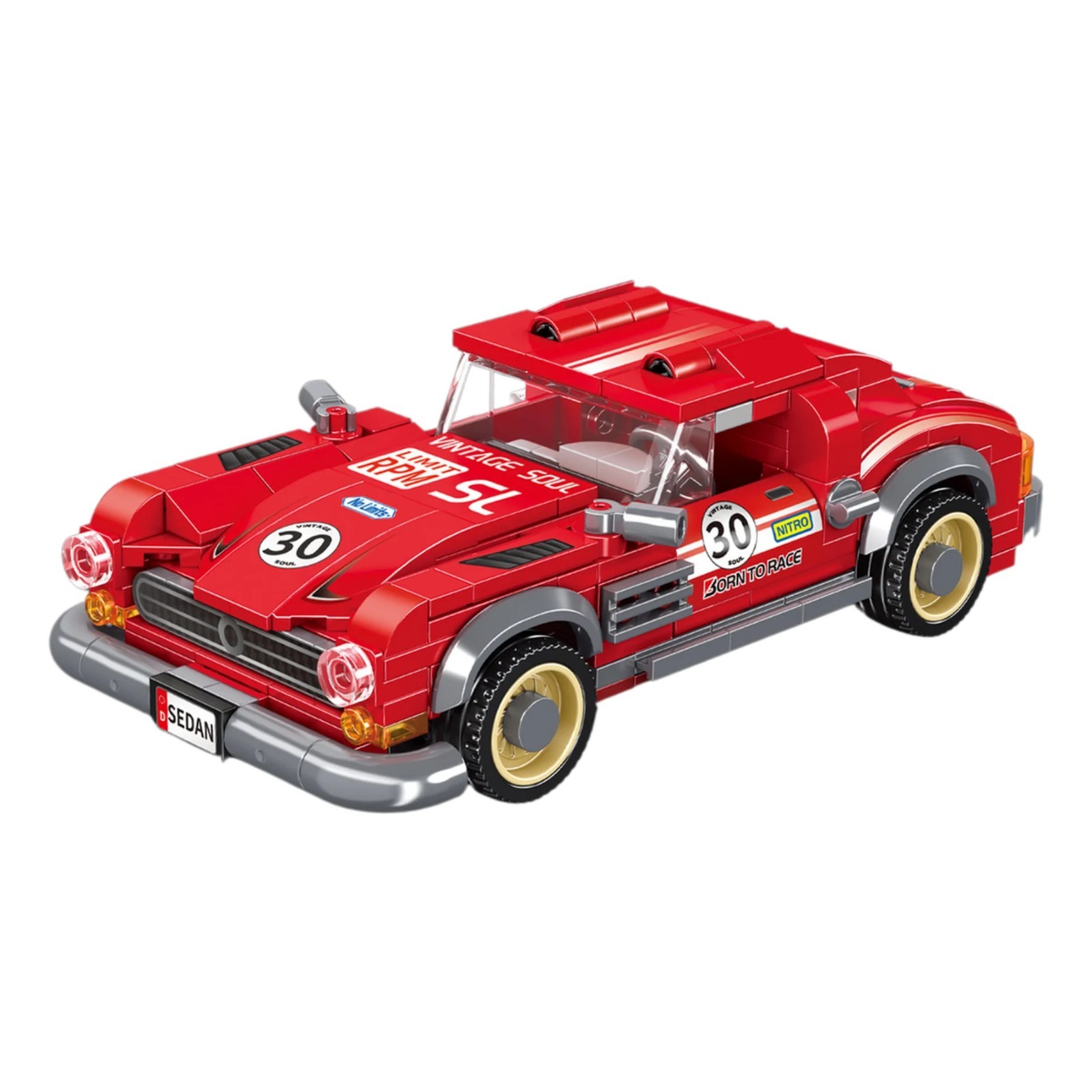MOC LEGO Car: Speed Champions Racing Car Building Blocks Set (323 Pcs)