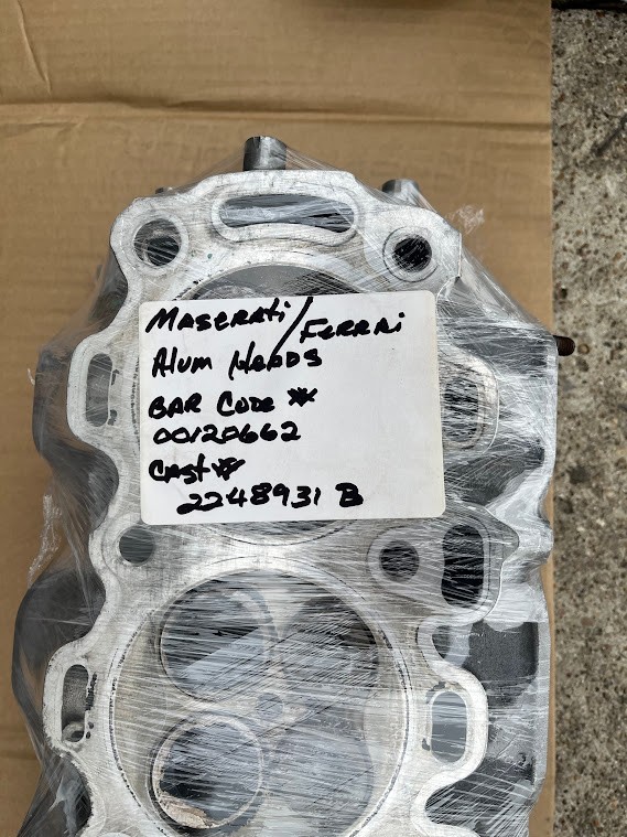 Maserati OEM Cylinder Heads Pair 4.7 V8 Granturismo 2010-2015 2248931B 2248932B