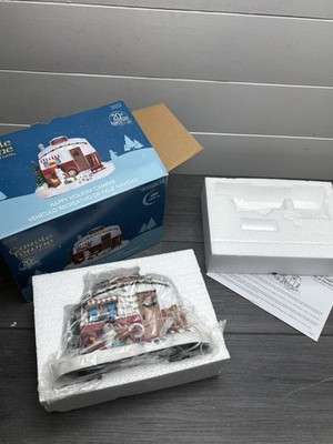 Carole Towne Happy Holiday Camper Lighted Village Scene - 2022 Edition - NEW