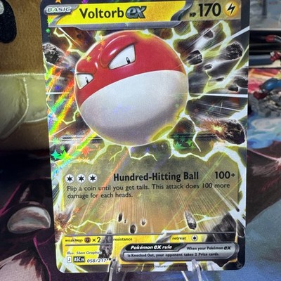 voltorb pokemon card value Pokemon TCG Voltorb ex 058/217 Ascended Heroes