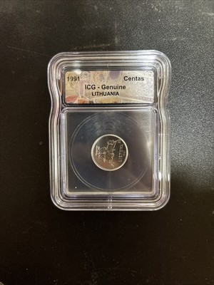 1991 Lithuania 1 Centas Coin